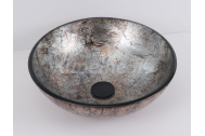 Hopa UTRECHT okrúhle sklenené umývadlo na dosku 42×13 cm