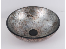 Olsen Spa UTRECHT okrúhle sklenené umývadlo na dosku 42×13 cm