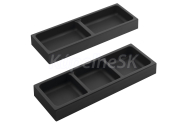 Sapho LINDO bočný organizér, sada 2ks, 114x36x323 mm, plast, antracit LD002