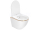 Rea CARLO mini závesná WC misa 49x37 Rimless,sedátko SoftClose Biela lesklá/zlatý okraj