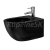 Rea CARLO BLACK mini závesný bidet 49x37 cm Čierna lesklá C6380