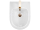 Rea CARLO mini závesný bidet 49x37 cm Biela lesklá/ zlatý okraj C6990