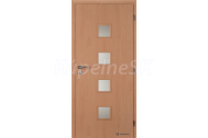 Doornite CPL laminátové QUADRA SKLO Buk interiérové dvere