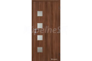 Doornite CPL laminátové GIGA SKLO Orech interiérové dvere