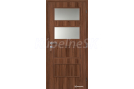 Doornite CPL laminátové DOMINANT 2 SKLO Orech interiérové dvere, DTD
