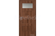 Doornite CPL laminátové DOMINANT 1 SKLO Orech interiérové dvere, DTD