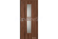 Doornite CPL laminátové STRIPE SKLO Orech interiérové dvere
