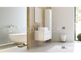 Aquatek Ceramica Latina LOFT2 600 Závesná skrinka pod umývad. 2 zásuvky 60x41,6x45 Biela