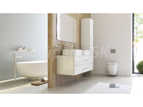 Aquatek Ceramica Latina LOFT2 1200 Závesná skrinka pod umývad. 2 zásuvky 120x41,6x45 Biela