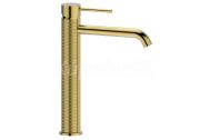 Sapho FLAWO stojanková umývadlová batéria vysoká bez výpuste, zlato mat