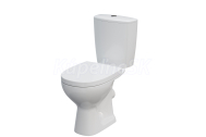 Cersanit ARTECO WC-Kombi zadný odpad 3/6laWC sedadlo SC duroplast Easy-Off, Biela K667-015
