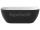 Ravak FREEDOM W 166x80 voľne stojaca akryl vaňa Snowwhite/Black vr.nôh/sifón Čierny+darček