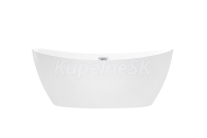 Besco AYLA Voľne stojaca akrylátová vaňa 170x80cm, Biela
