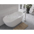 Besco NAVIA Voľne stojaca akrylátová vaňa 160x80cm, Biela