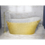 Besco CALIMA Glam voľne stojaca akrylátová vaňa 170x74 cm,Zlatá,sifón click-clack Biely