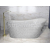 Besco CALIMA Glam voľne stojaca akrylátová vaňa 170x74 cm,Striebro,sifón click-clack Chróm