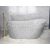 Besco CALIMA Glam voľne stojaca akrylátová vaňa 170x74 cm,Striebro,sifón click-clack Grafi