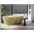 Besco NAVIA Glam voľne stojaca akrylátová vaňa 150x80 cm,Zlatá,sifón click-clack Chrómový