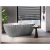 Besco NAVIA Glam voľne stojaca akrylátová vaňa 160x80 cm,Strieborná,sifón click-clack Biel
