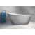 Besco MELODY Glam voľne stojaca akrylát. vaňa 170x80 cm,Strieborná,sifón click-clack Grafi