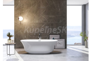 Aquatek NASHVILLE voľne stojaca akrylátová vaňa 170x79,5 cm 253L click-clack Biela lesklá