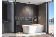 Aquatek INDIANAPOLIS voľne stojaca akrylát. vaňa 170x80 cm 282L click-clack Biela lesk Ľ/P