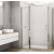 SanSwiss DIVERA 1krídlové dvere s pev.stenou nika/kút 130x200cm skl.Číre pr.Chróm 1vzpera
