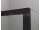 Ronal DIVERA 2-krídlové dvere s pevnou stenou 110x200cm nika/kút 1 vzpera Číre/Čierny
