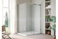 Aquatek INFINITY R33 Rohový sprchový kút 90x120 cm sklo Číre profil Chróm Posuvné dvere
