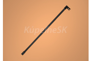 Aquatek OASIS BLACK T4 vzpera k pevnému sklu Walk-in 120 cm Čierna matná