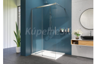 Aquatek WELLNESS K2 Walk-IN Sprchové dvere 130x200 cm sklo Číre profil Chróm Posuvné dvere