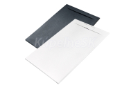 Aquatek RIVER sprchová vanička z liateho mramoru 80x100x3 cm so sifónom Biela mat štr.kame