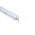 Aquatek S-6-6 spodné dverové tesnenie z PVC dĺžka 200 cm pre sklo 6 mm, 2x1m