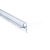 Aquatek S-6-6 spodné dverové tesnenie z PVC dĺžka 200 cm pre sklo 6 mm, 2x1m