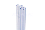 Aquatek R-W-8 rohové tesnenie z PVC dĺžka 200 cm pre sklo 8 mm