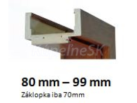 INTENSO Regulovaná zárubeň fólia Intenso Grain, pre hrúbku steny 80-99mm