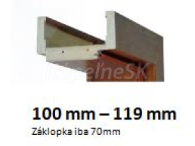 INTENSO Regulovaná zárubeň fólia Intenso Grain, pre hrúbku steny 100-119mm