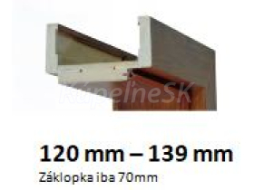 INTENSO Regulovaná zárubeň fólia Intenso Grain, pre hrúbku steny 120-139mm
