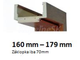 INTENSO Regulovaná zárubeň fólia Intenso Grain, pre hrúbku steny 160-179mm