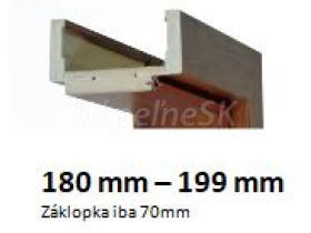 INTENSO Regulovaná zárubeň fólia Intenso Grain, pre hrúbku steny 180-199mm