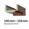 INTENSO Regulovaná zárubeň fólia Intenso Grain, pre hrúbku steny 140-159mm iba do akc.setu