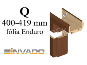 INVADO obložková nastaviteľná zárubňa, pre hrúbku steny Q 400-419 mm, fólia Enduro