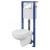 Cersanit AQUA 02 Podomietkový SET +WC závesné FACILE+sed. DP SC+tlačítko chr.lesk S701-207
