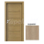 PORTA Doors SET Rámové dvere VERTE G.0 plné, 3D fólia Dub matný + zárubeň