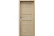 PORTA Doors SET Rámové dvere VERTE HOME G.1 so sklom, 3D fólia Dub matný + zárubeň