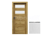 PORTA Doors SET Rámové dvere VERTE HOME C.2 so sklom, 3D fólia Borovica Andersen + zárubeň