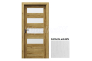 PORTA Doors SET Rámové dvere VERTE HOME C.4 so sklom, 3D fólia Borovica andersen + zárubeň