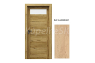 PORTA Doors SET Rámové dvere VERTE HOME C.1 so sklom, fólia Buk škandinávsky + zárubeň
