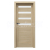 PORTA Doors SET Rámové dvere VERTE HOME D.4 so sklom, fólia Dub matný + zárubeň