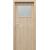 PORTA Doors SET Rámové dvere Porta DECOR,fólia BUK ŠKANDINÁVSKY sklo činčila + zárubňa